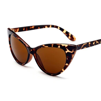 Kočičí Oko Leopard Sluneční Brýle, Módní Značka Odstíny Pro Ženy Krátkozrakost Nerd Optické Rám Retro Sluneční Brýle Dámské Sexy Černé Brýle