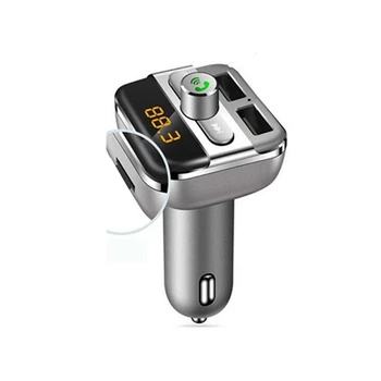 Bezdrátové Auto Nabíječka Dual USB Inteligentní Nabíjení MP3 Hudební Přehrávač, Bluetooth Přijímač, FM Vysílač, Hlas Řádku