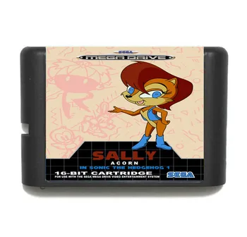 Sonic Sally 16 bit MD Karetní Hra Pro 16-bitový Sega MegaDrive Genesis herní konzole