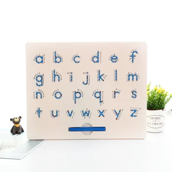 Rusky Anglicky Magnetické Míč Skica Pad Tablet Kreslení Pero Rada Děti Učení Přenosné Tabuli Montessori Hračky