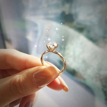 2020 nový praskání moissanite prsten pro ženy šperky zásnubní prsten pro svatební 925 stříbrný prsten, dárek k narozeninám