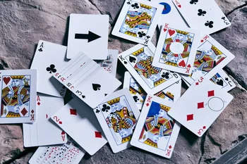 Kolo Tančírna Paluba Hrací Karty Červená/Modrá Vzácné Omezená Poker Magické Karty, Speciální Rekvizity Close-Up Fázi kouzelnický Trik pro Kouzelníka