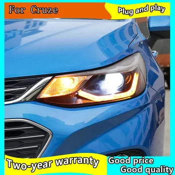 Auto Styl LED světla pro Chevrolet Cruze 2017-2018 pro Cruze hlavu lampičky Dvojité Světlo H7 HID Xenon bi xenon objektiv