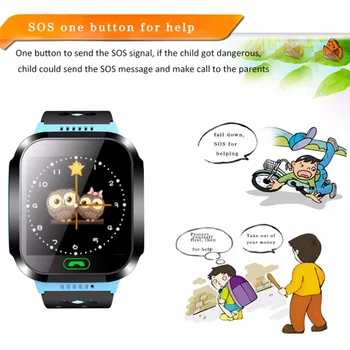 Dětské Y03 Inteligentní Hodinky, Dotykový Displej GPRS Lokátor Tracker Antilost Smartwatch Dětské Hodinky S Remote Camera SIM Volání pro Děti