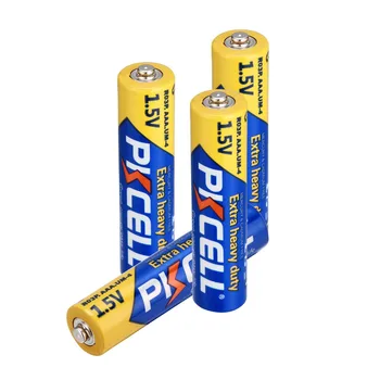 12ks/lot Pkcell AAA Baterie 1,5 V R03P UM4 Zinek Oxid Večeři Heavy Duty Suché Primární Baterie pro MP3,fotoaparát,flash,holicí strojky atd.
