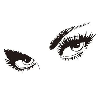 Audrey Hepburn Sexy Oči Samolepky na Zeď Obývací Pokoj Dekorace Diy Vinyl Adesivo De parede Holky Domů Obtisky Mural Art #84161
