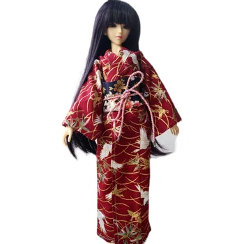 OOAK Japonsko Styl Červené Kimono Šaty Pro 1/4 17