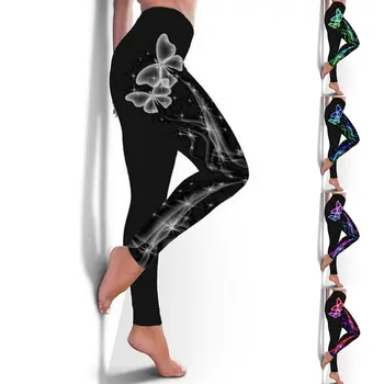 3D Tisk Jóga Kalhoty Skinny Cvičení Sportovní Oblečení Pro Ženy, Posilovna Legíny Fitness Sportovní Oříznuté Femme Kalhoty Calzas Deportivas