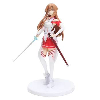 Anime SQ Sword art online Asuna (Bílá Barva Ver.) Kolekce Akční Obrázek Model Hračka 18cm