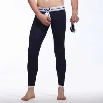 Pánské Dlouhé Spodní Prádlo Sexy Long Johns Pánské Otevřené Přední Tepelné Kalhotky S Hlubokým Výstřihem Gay Punčocháče Kalhoty Termica Zimní Thermo