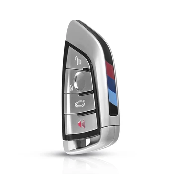KEYYOU Pro BMW Inteligentní Klíč Shell 4 Tlačítka, Náhradní Klíče od Auta Případě Pro BMW X5 F15 X6 X6 F16 G30 Řady 7 G11 X1 F48 F39