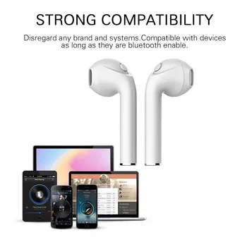I7s TWS Bezdrátová Bluetooth Sluchátka pro Digma LINX X1 Pro 3G Hudba Sluchátko Nabíjecí Box