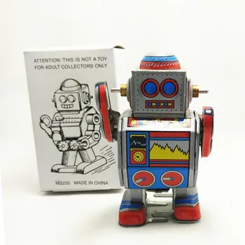 1KS Nové Děti Děti Roztomilý Vintage Sběratelskou Dárek Retro Stylu Vítr robot Hračka Strojek