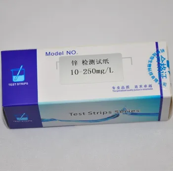 Zinek test 10-250 mg/l zinek rychlou detekci test papír zinek ion stanovení analýza reagencie test papír