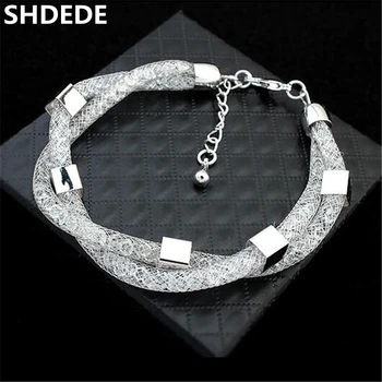 SHDEDE Šperky 2019 Hot Prodej Crystal od Swarovski Mesh Net Zabalené Náramek Módní Šperky Dárek Pro Ženy -24473