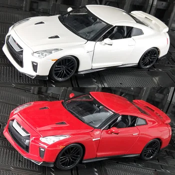 Bburago 1:24 2017 Nissan GTR sportovní auto simulace slitiny model auto dekorace Sbírat dárky hračky