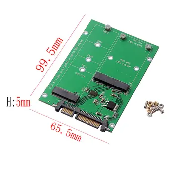 Hot-2,5 palce M. 2 NGFF SSD 2-v-1 Násobek Velikosti SSD na SATA III Converter Karty