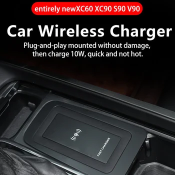 Auto Bezdrátové Nabíjení QI Nabíjení Telefonu Držák Mobilního Adaptér Držák pro Volvo XC90 S60 XC60 V90CC X90