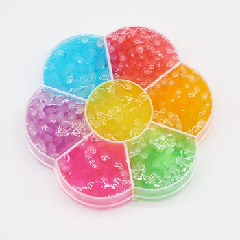 Roztomilé DIY Rainbow Flower Sliz, Bahno Modelování Děti Inteligentní Barevné Rýže Playdough Lizun Stres Odlehčovací Hračky Dárek