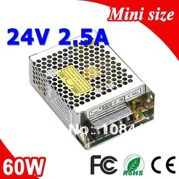 MS-60-24 60W 24V 2.5 A Mini velikost LED Spínací Napájecí Transformátor 110V 220V AC DC výstup