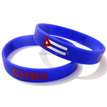 300ks Vlajka Kuby náramek silikonové náramky doprava zdarma DHL express
