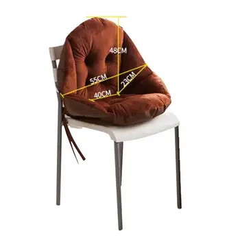 DishyKooker Měkké Zahustíme Plyšové Sedáku Bederní opěrka Zad Polštář pro Office Home Židle