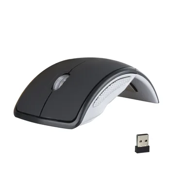 Skládací 2.4 GHz USB Myši Bezdrátové 1600 DPI AAA Baterie Design Arc Mouse Portable Pro Laptop Macbook Ergonomie Optické Myši