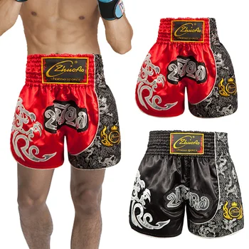 Pánské Boxerské Kalhoty Tisk MMA Šortky Děti Chlapec Kickbox Boj Ukotvení Krátké Muay Thai Boxerské Šortky Oblečení Sanda Boxe