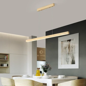Nordic LED Dřeva Přívěsek Světla, Jídelna LOFT Krytý Domácí Dekorace Obývací Pokoj Umění Závěsná Lampa Kuchyně Závěsné Osvětlení