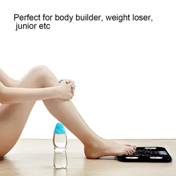 Nový Inteligentní Tělesné Váhy Elektronické Rozsahu Řekl Malých Domácích Ženské Tělo Tuk Ztráta Dieta Přesnost Váhy Měření