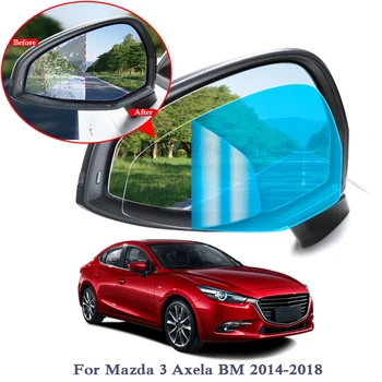 2KS Anti Mlha Auto, Okno průhledné Fólie Auto Zpětné Zrcátko Ochranný Film Pro Mazda 3 Axela 6 Atenza CX-5 Vodotěsné Auto Samolepky