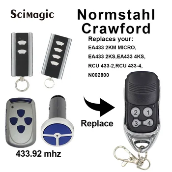 Pro Normstahl / Crawford EA433 2KS / EA433 4KS / RCU433-2 / RCU433-4 / N002800 / EA433 2KM Micro / T433-4 Brány, Dálkové Ovládání