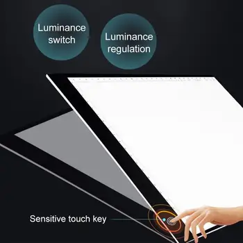 VKTECH A3 Stmívatelné Jas LED Digitální Grafický Tablet Světlo Box Malování Kreslení Psaní Board Kopírování Obrysu Desky Kopírování Pad