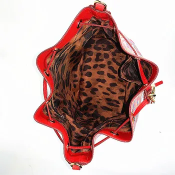 2020 Luxusní Značky Sicílie Etnickém Stylu Bucket Bag Originální Kráva Kožené Tašky Přes Rameno Ženy Slavný Designer Květiny Tištěné Tašky