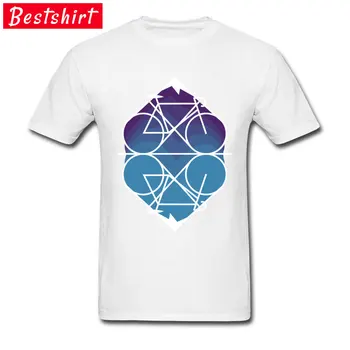 Velký Výprodej Pánské Fahsion Nového Cyklu Tričko Abstraktní Horské Kolo Jezdec MTB Tour T Shirt O-Neck T Shirt Čisté Bavlny Mikina