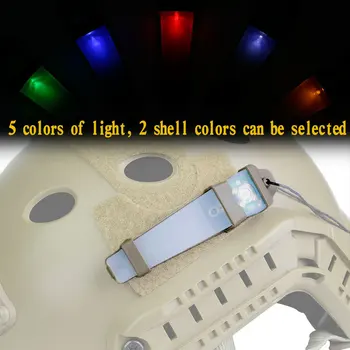 Wosport Taktické LED Světla Helma Kit Noční Jízda Signál Bar Vodotěsné Blikající Odnímatelné Silikonové Přežití Bezpečnostní Lampa