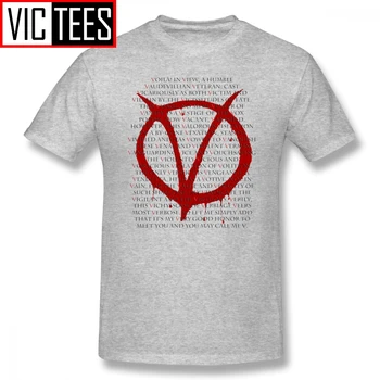 Pánské V Pro Vendetta T Košile V Pro Vendetta T-Shirt Tisk Vtipné Tričko Plus velikost Letní Muž Bavlna Tričko