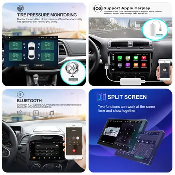 EKIY IPS Android 9.0 Pro Toyota Corolla 2016 Auto Navigace GPS, Multimediální Video Přehrávač, Stereo BT Headunit DVD