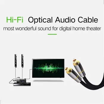 Digitální Optický Audio Kabel Toslink 1m 2m 5m 10m SPDIF Koaxiální Kabel pro Zesilovače, Blu-ray Přehrávač, Xbox 360 Soundbar optický Kabel