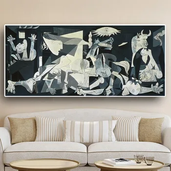 Španělsko Francie Picasso Klasické Guernica 1937 Plátno Obrazy, Tisk na Plátno Nástěnné Plakáty pro Obývací Pokoj Ložnice Art Dekor