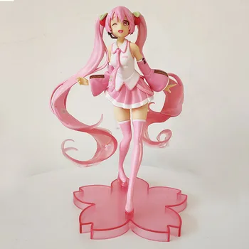 20cm Anime Akce Obrázek Hračky Hatsune PVC Japonské Růžové Třešňový Květ Miku Panenky Dárek Anime Model Hračky Pro Holky, Akční Figurky