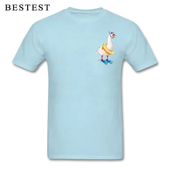 Šnorchlování Husa T-shirt 3D Kreslený T Košile 2019 Pánské Tričko Bílé Bavlněné Topy Potápěč Dárek k Narozeninám Tees Havaj, Miami, Oblečení, Zábava