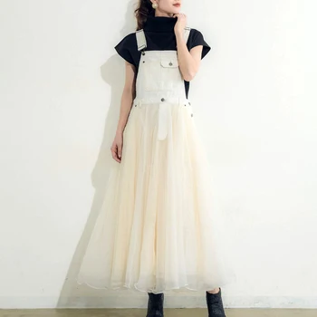 Elegantní Černé Džínové Ok Ženy Šaty 2020 Korejský Letní Školy Maxi Šaty Vysoké Pasu Plášť Japonská Expanze Ve Stylu Femme Vestiods