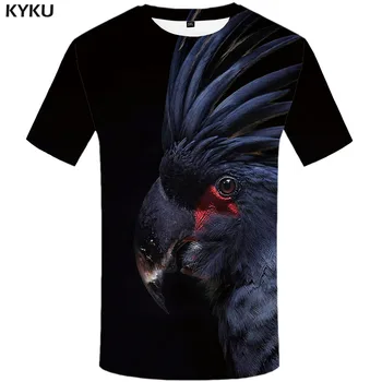 3d Tričko Eagle T shirt Muži Animal Tištěné Tričko Halloween Trička Ležérní Hip Hop Tričko Tisk Černá Vtipné trička