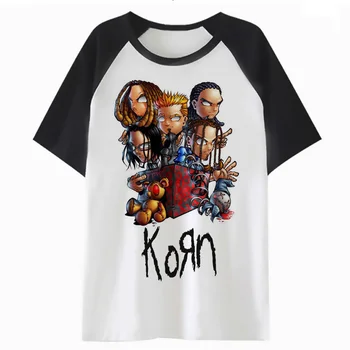 Korn tričko vtipné pánské oblečení streetwear top harajuku tee tričko hip male pro hop t-shirt PF2561