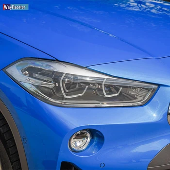 2 Ks Auto Světlometů Ochranný Film Světlometu Transparentní TPU Černé Nálepka Pro BMW X2 F39 2017-Dárek Příslušenství
