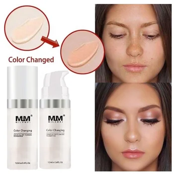 1ks Liquid Foundation Barva Měnící Změny Make-up Primer base Profesionální Skrývá Kosmetická sada pro ženy Maquillaje