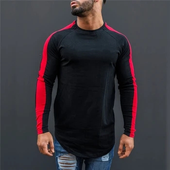 Muscleguys Značky T-Shirt Muži 2020 Podzimní Fitness Raglan Long Sleeve T Shirt Muži, Zvláště Dlouhé Hip Hop Streetwear Slim Fit Tričko