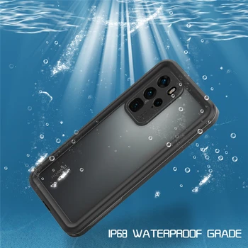 Pancéřová Ochrana Telefon Pouzdro pro Huawei P40 P30 P20 Lite 2020 Mate 30 20 Pro 5G 360 celého Těla Vodotěsný, Nárazuvzdorný Zadní Kryt