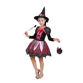 2020 Halloween kostým, dětský cosplay anime kostým cosplay kostým čarodějnice baby girl halloween šaty popelka šaty